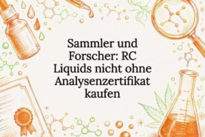Dekorative Illustration zu RC-Liquids und Zertifikaten