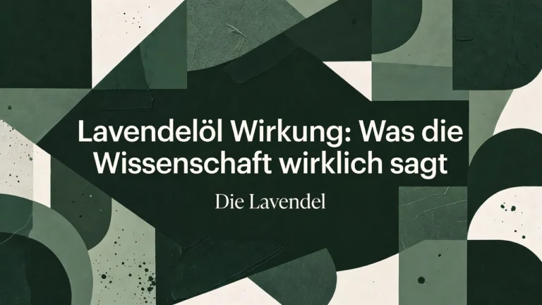 Professional header image for industry analysis: Lavendelöl Wirkung: Was die Wissenschaft wirklich sagt