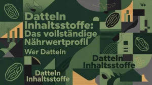 Professional header image for industry analysis: Datteln Inhaltsstoffe: Das vollständige Nährwertprofil