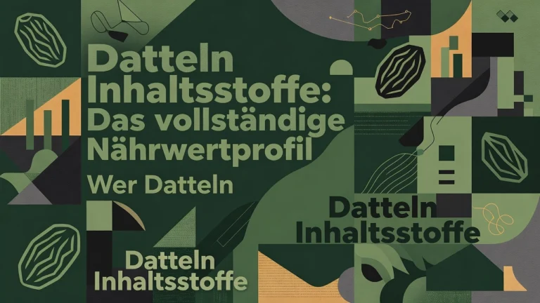 Professional header image for industry analysis: Datteln Inhaltsstoffe: Das vollständige Nährwertprofil