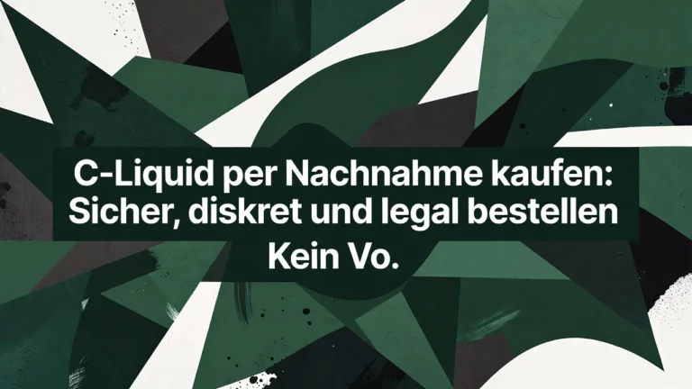 Professional header image for step-by-step guide: C-Liquid per Nachnahme kaufen: Sicher, diskret und legal ...