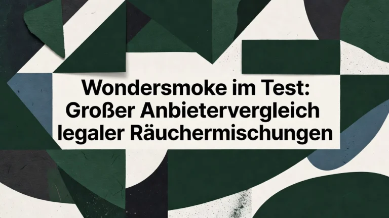 Professional header image for comparison analysis: Wondersmoke im Test: Großer Anbietervergleich legaler Räu...