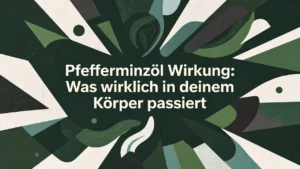 Professional header image for industry analysis: Pfefferminzöl Wirkung: Was wirklich in deinem Körper pass...