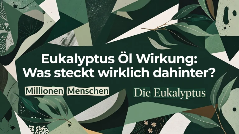 Professional header image for educational tutorial: Eukalyptus Öl Wirkung: Was steckt wirklich dahinter?