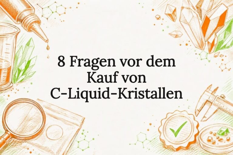 Dekorative Skizze zur Kaufberatung von C-Liquids