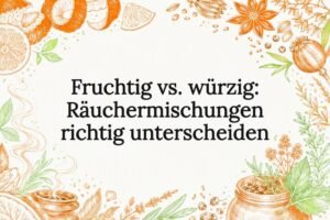 Anschauliche Illustration fruchtiger und würziger Duftnoten